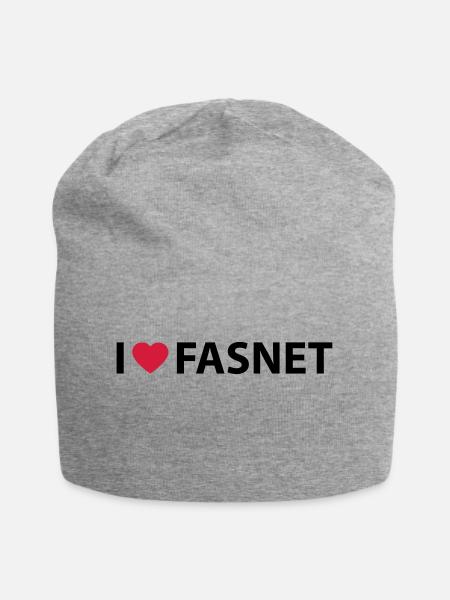 Fasnet - Jersey-Beanie - Grau meliert