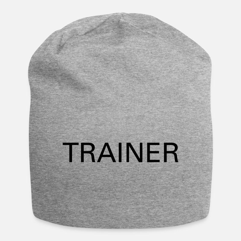 Trainer - Jersey-Beanie - Grau meliert