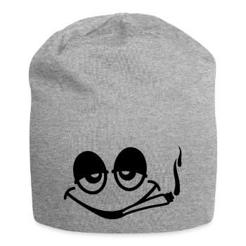 Smoking Face - Bonnet en jersey - gris chiné - Devant