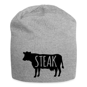 Steak - Bonnet en jersey - gris chiné - Devant
