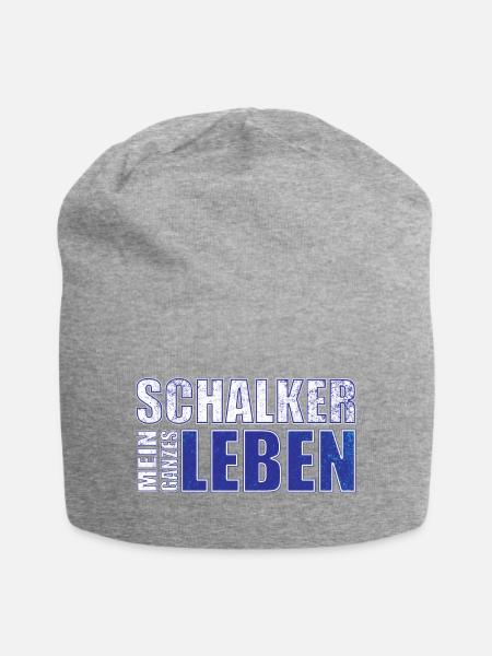 Schalker mein ganzes Leben - Jersey-Beanie - Grau meliert