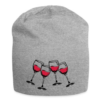 rotwein glaeser - Jersey-Beanie - Grau meliert - Vorne