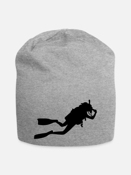 diving Taucher - Jersey-Beanie - Grau meliert