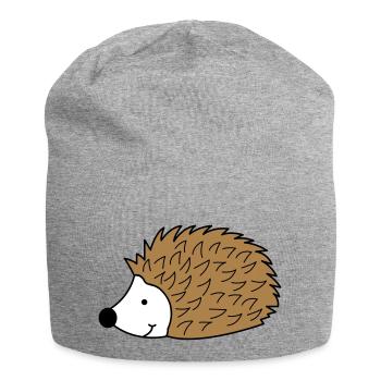 hedgehog 02 - Jersey Beanie - heather grey - Front