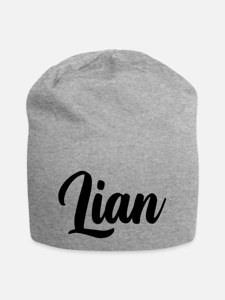 Lian - Jersey-Beanie - Grau meliert