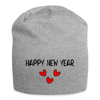 BONNE ANNEE. SAINT SYLVESTRE. NOUVELLE ANNÉE - Bonnet en jersey - gris chiné - Devant