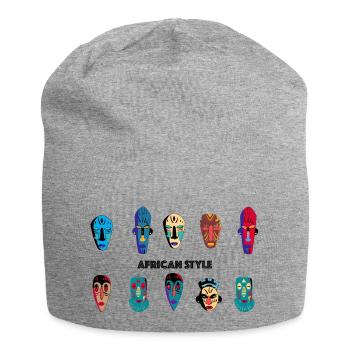 Afrique - Bonnet en jersey - gris chiné - Devant