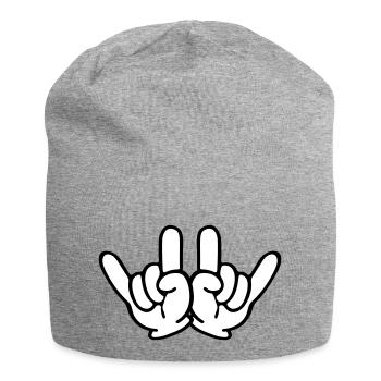 Mains de roche - Bonnet en jersey - gris chiné - Devant