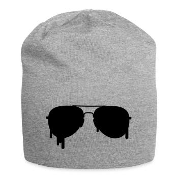 Pilot Goggles - Jersey Beanie - heather grey - Front