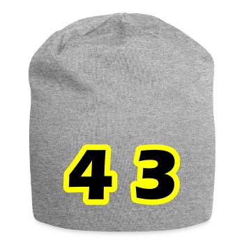 Symbole numérique 43 - Bonnet en jersey - gris chiné - Devant