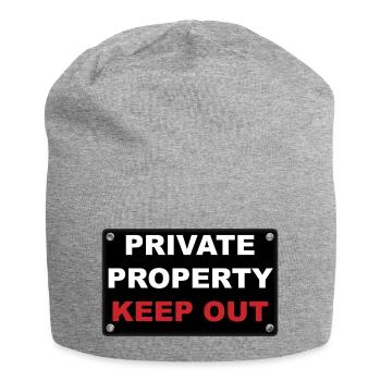 private property - Jersey-Beanie - Grau meliert - Vorne