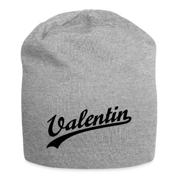 Valentin - Jersey-Beanie - Grau meliert - Vorne