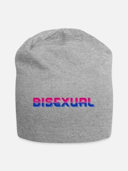 BISEXUAL | Flagge | LGBT - Jersey-Beanie - Grau meliert