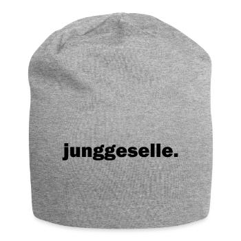 Junggeselle - Jersey-Beanie - Grau meliert - Vorne
