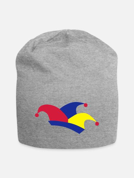 karneval - Jersey-Beanie - Grau meliert