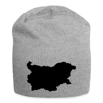 Bulgaria map - Jersey Beanie - heather grey - Front