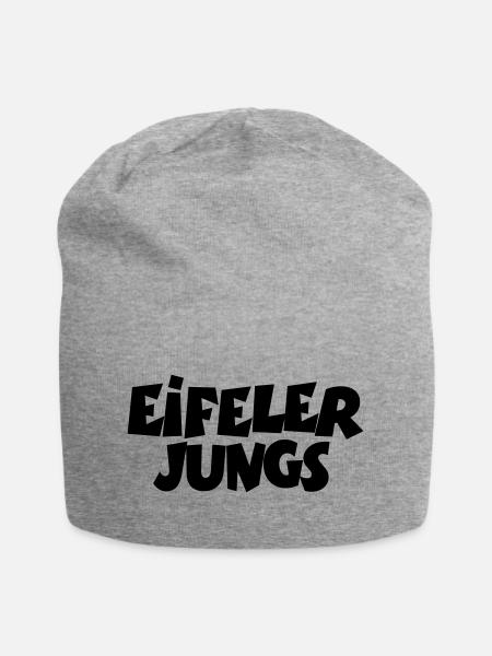 Eifeler Jungs aus der Eifel - Jersey-Beanie - Grau meliert