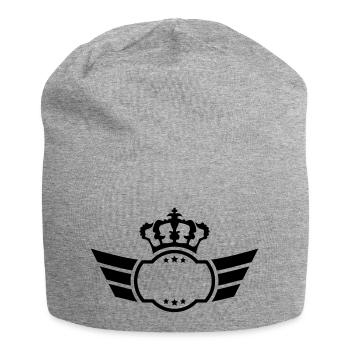 King Logo - Jersey Beanie - heather grey - Front