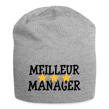 Meilleur Manager - Bonnet en jersey - gris chiné - Devant