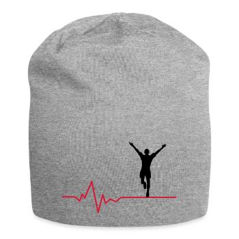 Jogger Puls - Jersey-Beanie - Grau meliert - Vorne