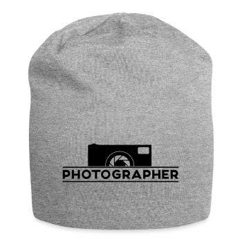Photographer - Jersey-Beanie - Grau meliert - Vorne