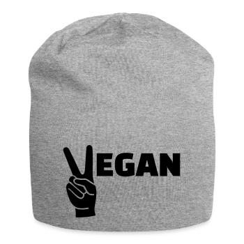 Vegan - Bonnet en jersey - gris chiné - Devant