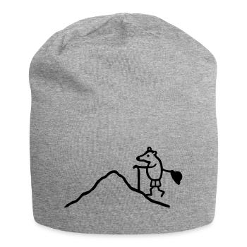 Maulwurf klettern - Jersey-Beanie - Grau meliert - Vorne