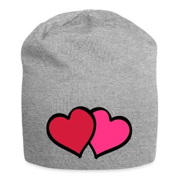 hearts comic - Jersey-Beanie - Grau meliert - Vorne
