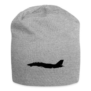 F-14 - Jersey-Beanie - Grau meliert - Vorne