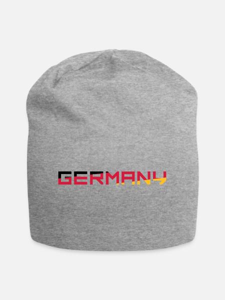 Team Germany Deutschland Farben Schwarz Rot Gold G - Jersey-Beanie - Grau meliert