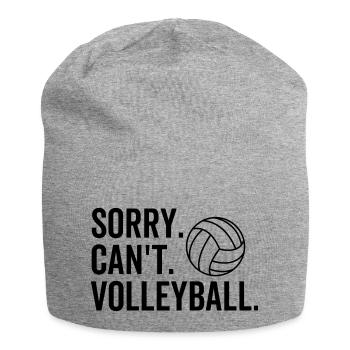 Sorry Can't Volleyball - Jersey Beanie - heather grey - Front
