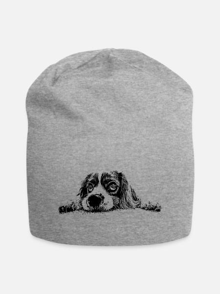 Cocker Spaniel - Jersey Beanie - heather grey