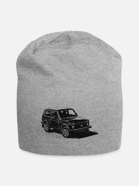 Lada Niva - Jersey-Beanie - Grau meliert