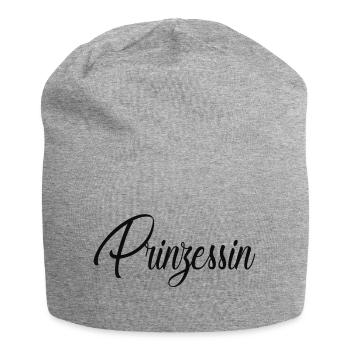 Prinzessin - Jersey-Beanie - Grau meliert - Vorne