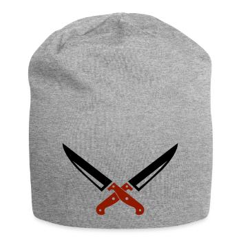 Couteau 01 - Bonnet en jersey - gris chiné - Devant
