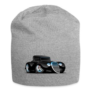 Midnight Muscle: Power in Black - Jersey Beanie - heather grey - Front