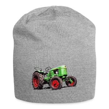 Alter Deutz Traktor D25 - Jersey-Beanie - Grau meliert - Vorne