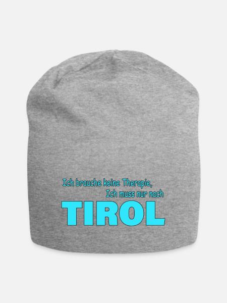 Therapie TIROL - Jersey-Beanie - Grau meliert