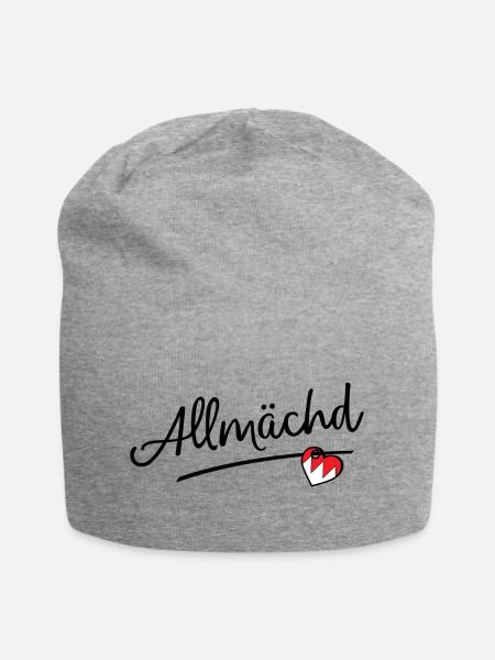 Allmächd - Jersey Beanie - heather grey