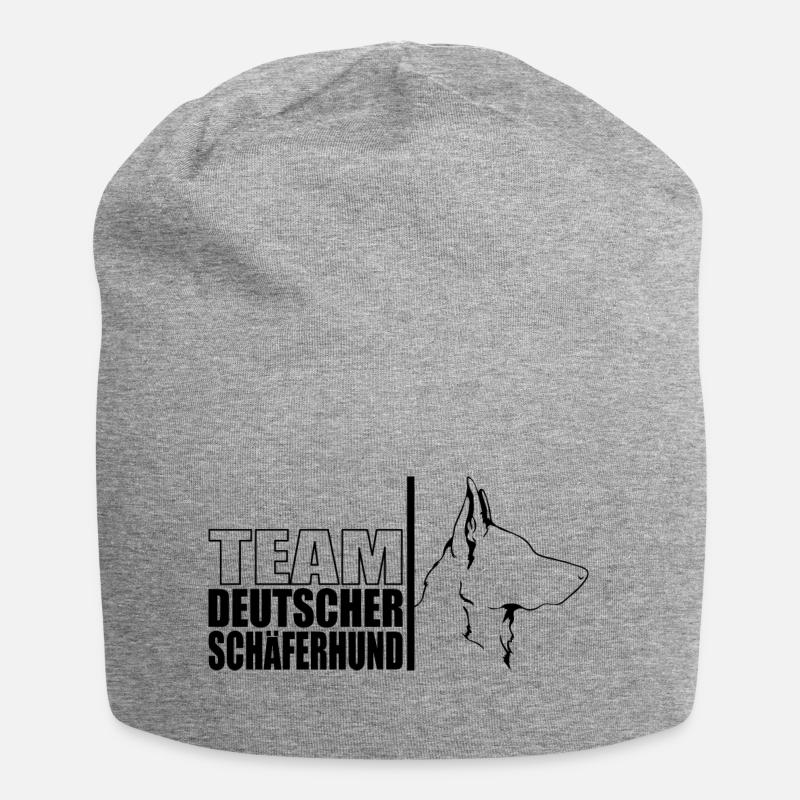 TEAM Deutscher Schäferhund Hunde Wilsigns - Jersey-Beanie - Grau meliert