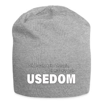 Therapie USEDOM - Jersey-Beanie - Grau meliert - Vorne
