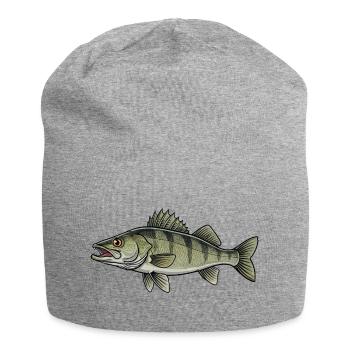 Pêche aux carnassiers du sandre - Bonnet en jersey - gris chiné - Devant