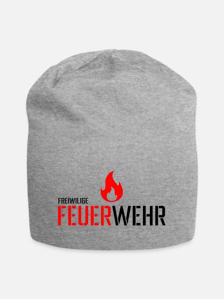 Freiwillige Feuerwehr - Jersey-Beanie - Grau meliert