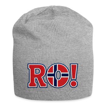RO! Norway Embroidered Supporter Design - Jersey Beanie - heather grey - Front
