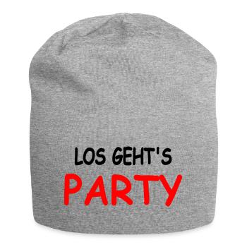 Party - Jersey-Beanie - Grau meliert - Vorne