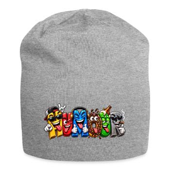 HUMOR – Völlig verrückte Briefe - Jersey-Beanie - Grau meliert - Vorne