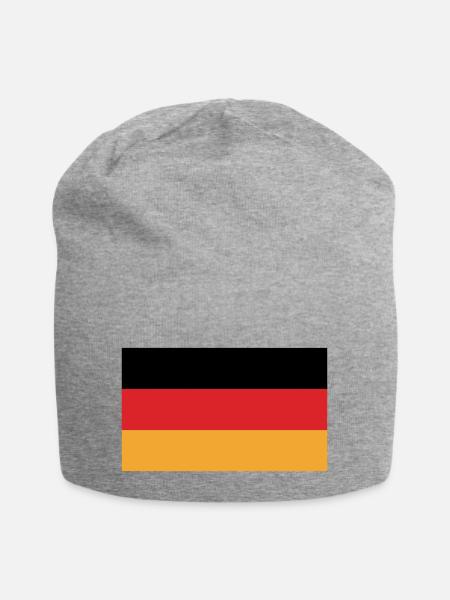 Deutschland - Jersey-Beanie - Grau meliert