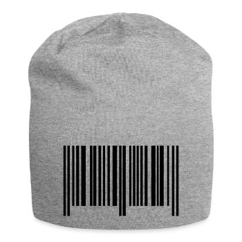 barcode symbol - Jersey-Beanie - Grau meliert - Vorne