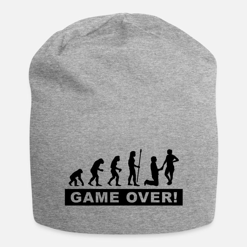 evolution_wedding - Jersey Beanie - heather grey