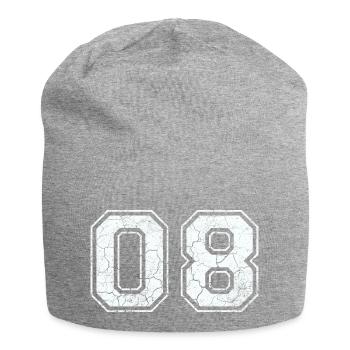 08 dans blanc in Used Look - Bonnet en jersey - gris chiné - Devant